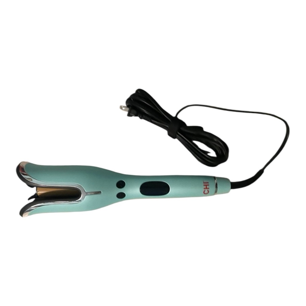 CHI Spin N Curl Ceramic Rotating Curler, mint green.